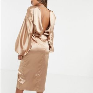 ASOS Midi Silk Dress - Size 8